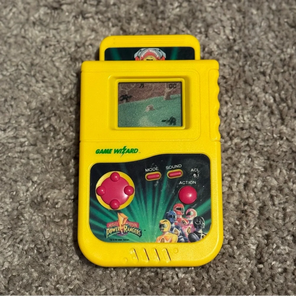 Vintage Game Wizard Power Rangers 3 Pack Games from 1994